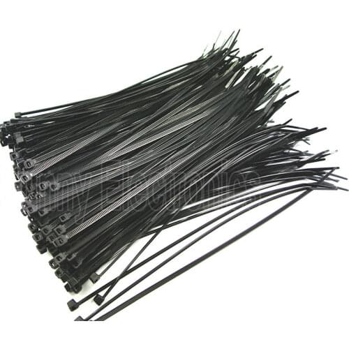 500 PCS Lot Pcs - 18 lbs - Black 6" Inch 150x3 mm UV Resistant Nylon Cable Zip Wire Tie