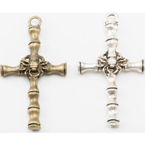 8pcs cross Vintage zinc alloy metal pendant charms for diy jewelry making 3365