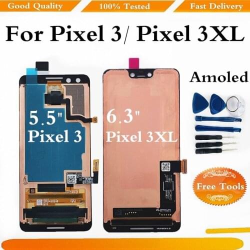 Amoled For Pixel 3 3XL LCD Display Touch Screen Digitizer Assembly For Google Pixel 3 XL Pixel3 Display Screen Replacement