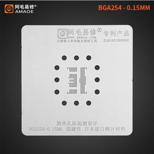 Amaoe High quality Chip BGA Reballing Stencil Kits Set Solder for Android BGA153 162 169 186 221 254