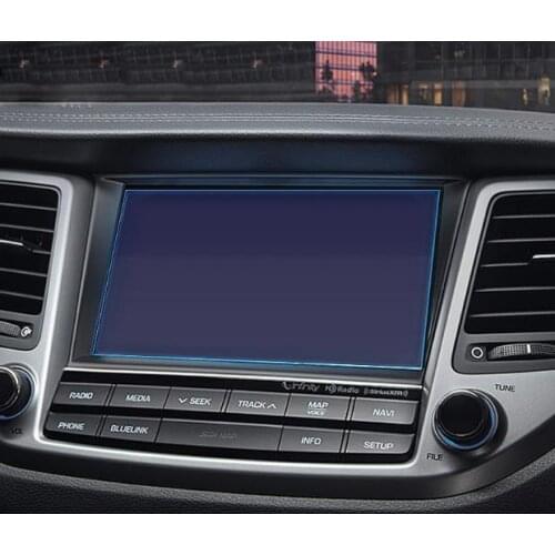 Car Navigation Tempered Glass Screen Protector Steel Portective Film For Hyundai Tucson 2015 2016 2017 Car Styling Accessories