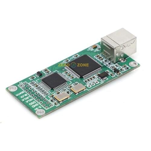 Free shipping Amanero USB IIS Digital Interface DAC Decoder Board Support DSD512， 32Bit /384K
