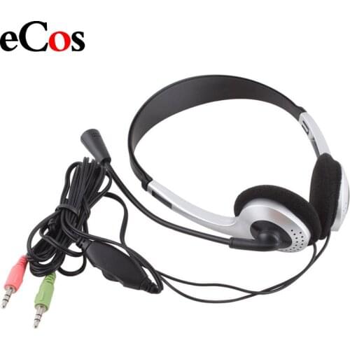 Cheap Wired Gaming Earphone Headphone With Microphone 3.5mm Plug MIC VOIP Headset Skype for PC Computer Laptop #21228