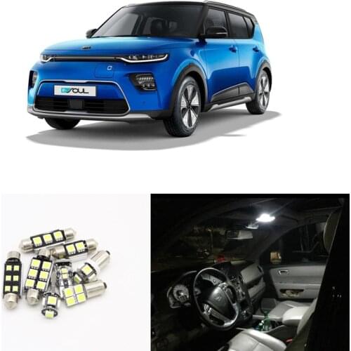For Kia Soul 2010 2011 2012 2013 2014 2015 2016 2017 2018 2019 Canbus White Led Interior Package Light Kits Bulbs