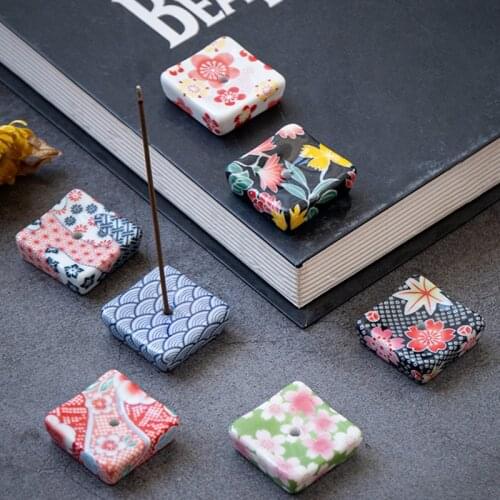 1Pc Ceramic Incense Burner Stick Censer Holder Chopstick Rest Table Decorate