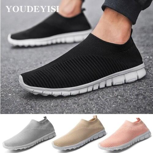 Sneakers Silp on Shoes Women Comfortable Casual Shoe Couple Unisex Men Sock Walking Soft Summer Zapatillas Mujer Chaussure Femme