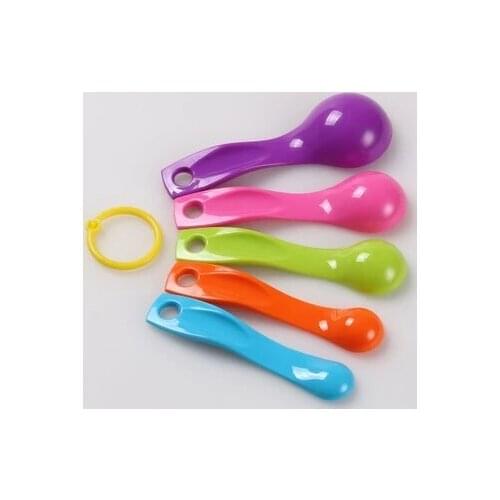 Measuring Spoons Colorful Plastic (1 / 2.5 / 5 / 7.5/ 15ml) Measure Spoon Sugar Cake Baking Spoon 500set 5pcs/set