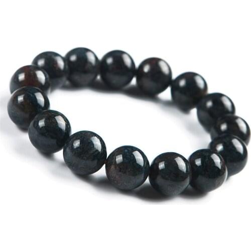 14mm AAAA Genuine Namibia Natural Blue Pietersite Stone Stretch Crystal Round Bead Powerful Bracelet Women Men