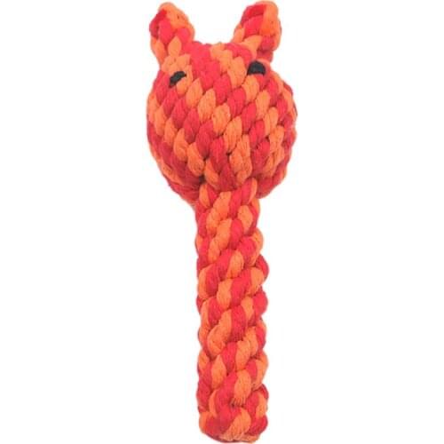 Cartoon Rabbit Plush Dog Toys Training Handmade Weaving Dog Teething Rope Toy For Cleaning Teeth Puppy Dogs Chew dog accessories