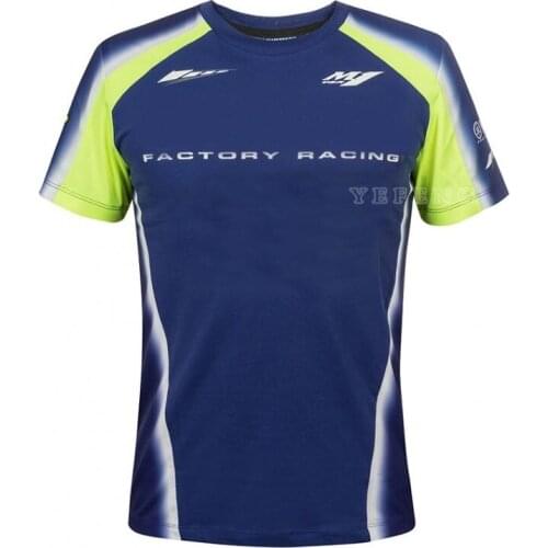 Blue Motorcycle Racing Motorbike Motocross Moto GP For Yamaha Riding Clothing Men Cotton Short Sleeve Clothes Driving T shirt