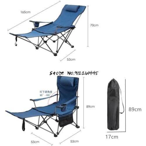 Outdoor Folding Chairs Afternoon Leisure Office Lounge Chairs Backrest Fishing Stools Portable Beach Chairs Camping Car
