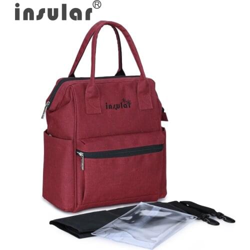 New Style Insular Multifunctional Baby Diaper Bag Backpack Fashion Mommy Bag Backpack Waterproof Nappy Backpack
