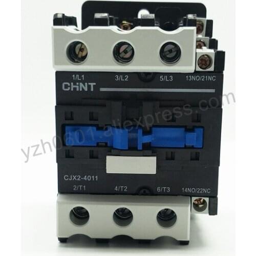 Original CHINT CJX2-4011 AC Contactor 1NO+1NC 40A Coil Voltage 380V 220V 110V 36V 24V LC1-D40 AC Contactor