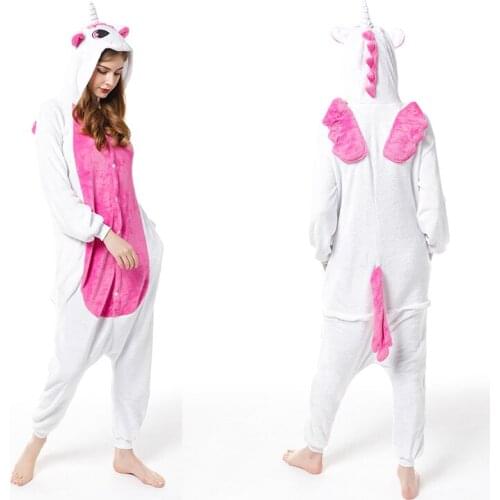 Unicorn Penguin Pajamas Set New Kids Winter Stitch Onesies Cosplay Children Pyjamas Boys Girls Flannel Pijamas Animal Sleepwear