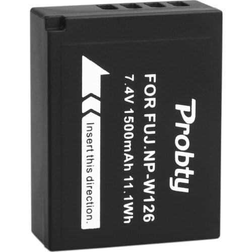 Probty NP-W126 NP W126 NPW126 Camera Battery for Fujifilm FinePix HS30EXR X-A1 X-A2 X-A3 X-E1 X-E2 X-E2S X-M1 X-Pro1 X-T1 X-T10
