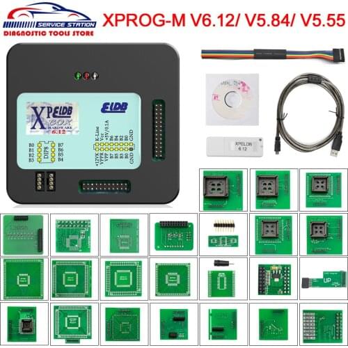 Newest XProg-M Xprog M V6.12 V5.84 V5.55 Prog-M Xprogm 5.84 Xprog V6.12 ECU Chip Tunning Tool Programmer