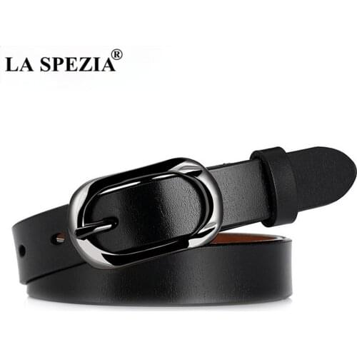 Genuine Leather Women Belt Camel Pin Buckle Belt Female Vintage Brand Cowskin Ladies Classic Ladies Belt for Jeans 110cm