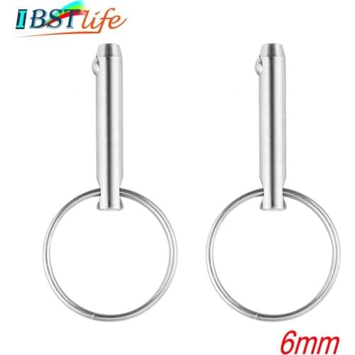 2PCS 6mm 316 Stainless Steel Quick Release Ball Pin for Boat Bimini Top Deck Hinge Marine hardware Boat Accessories