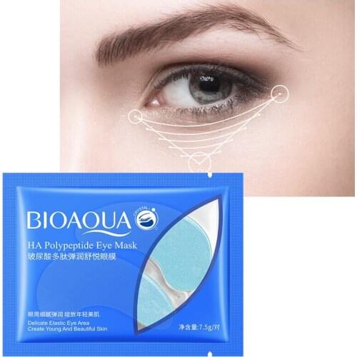Moisturizing Anti Aging Hyaluronic Acid Polypeptide Eye Mask Nourishing Remove Dark Circles Repair Skin Crystal Eye Patch