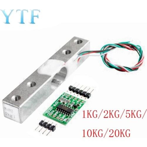1KG 5KG 10KG 20KG HX711 AD Module Weight Sensor Electronic Scale Aluminum Alloy Weighing Pressure Sensor For Arduino