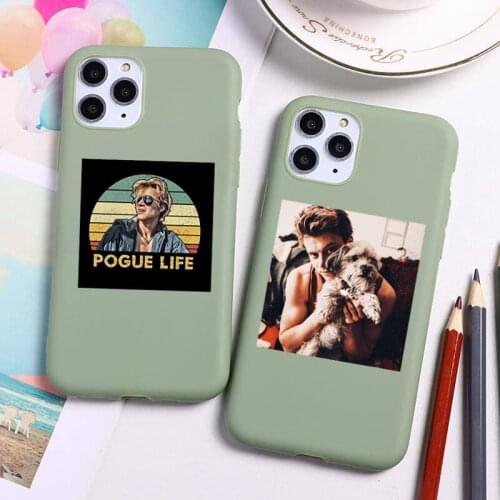 JJ Rudy Pankow Outer Banks Phone Case for iPhone 11 Pro Max X XR XS 8 7 6s Plus Candy green Silicone Cases
