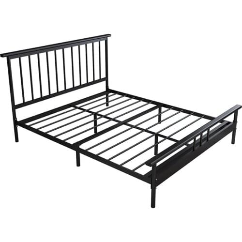 Iron Bed Frame 120×200CM Nordic Simple Modern Bedroom Dormitory Single Double Teenage Adult Twin Bed Frame Home Bed Furniture