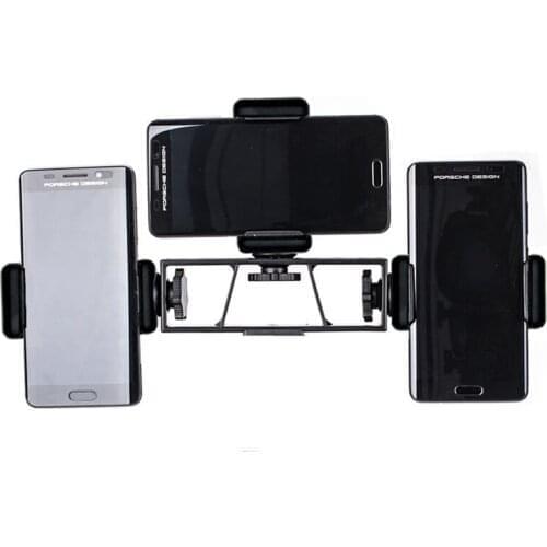 10Pcs 2 Size Multi-camera Phone Stand Clip Bracket Holder with 3 x 1/4 Screws For Live Broadcast