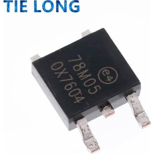 100pcs/lot 78M05 7805 TO-252 L78M05CDT-TR POSITIVE VOLTAGE REGULATORS