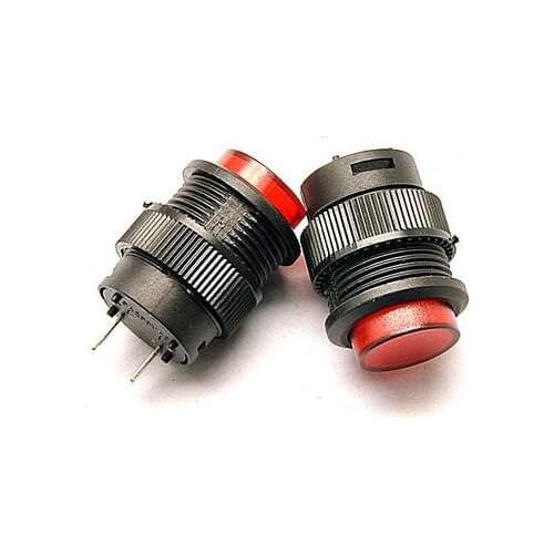 16MM 1A 250VAC 2pins self-locking push button switch without light R16-503A