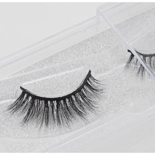 Handmade 3D Mink Makeup Cross Thick False Eyelashes Eye Lashes Extension Fake Lashes