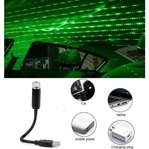 5V Atmosphere Lamp Decorative Interior Mini Night Light Projector Star