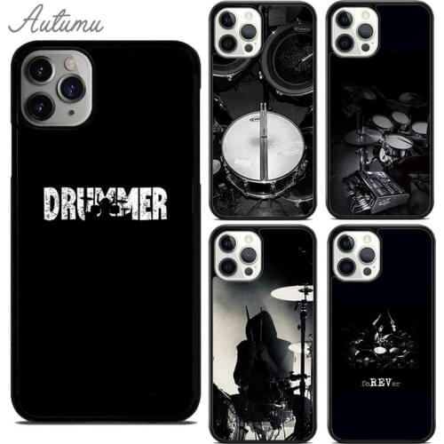 Drum Drummer Music Dj Phone Case for iPhone 11 12 Pro Max mini X XR XS SE 2020 5 6 7 8 Plus Samsung Galaxy S8 S9 S10 Cover shell