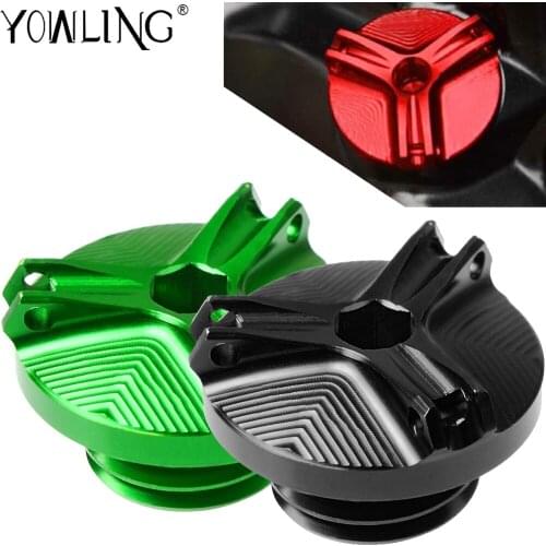 M20*2.5 Motorbike part Ninja 400 Motorcycle Engine Oil Filter Cup Plug Cover Screw For KAWASAKI Ninja400 ninja 400 2018 2019