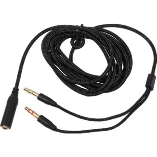 For -Razer Earphone Cable Headphone Adapter Splitter Headset Microphone For -Razer Electra/Kraken PRO 7.1 V2/Hamme R58A
