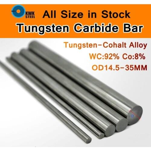 Tungsten Cemente Carbide Bar Rod Tungsten-cohalt Steel WC Co Alloy Rods YL10.2 YG8 ISO K30 DIY Mould CNC Round Bars All Size
