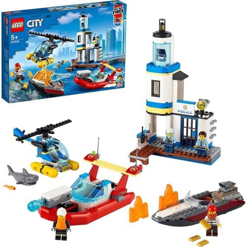 LEGO City 60308 Police Seaside And Fire Mission 298 Pieces