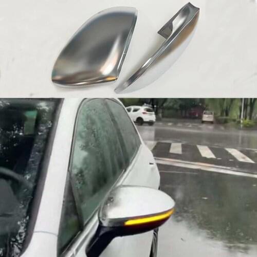 For VW golf 8 2020 Matte Chrome replace Side Mirror Caps Cover