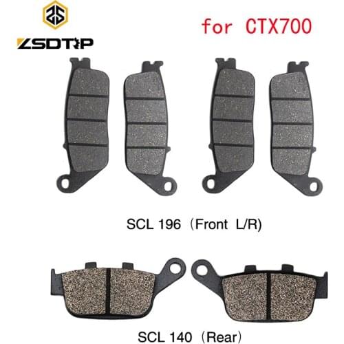 ZSDTRP Motorcycle Front & Rear Brake Pads For Honda CTX700 2014 2015 Brake System Disks