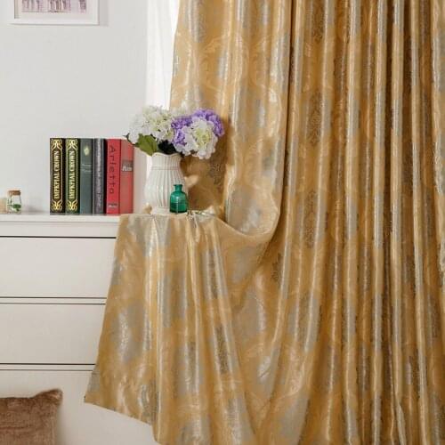 Custom Cationic Jacquard Curtains for Living Room Bedroom Study Simple European Style Villa Light Luxury Valance Curtains Tulle