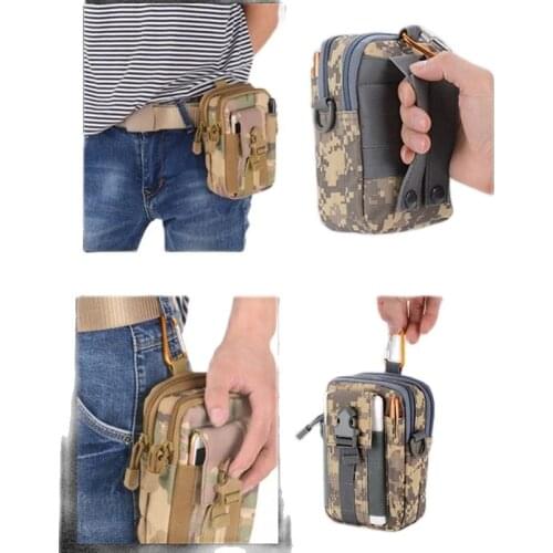 Outdoor Travel Bags Men 600D Oxford cloth waterproof Belt Bags Cycling Accessories Bags Camping Receive Mobile Phone Bags