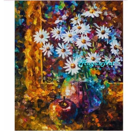 Vase flower diamond painting full round floral wall art crystal rhinestone pasted oil painting on canvas diamond dots craft gift