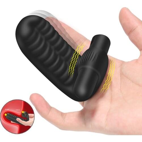 Finger Sleeve Vibrator G-Spot Orgasm Massage Clit Stimulate Female Masturbator Vibrator Lesbian Sex Toys For Women Product 5