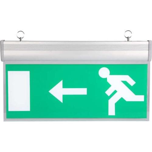 110-240V Acrylic LED Emergency Sign Lamp Left Right Evacuation Indicator Light For Hospital Mall School ect
