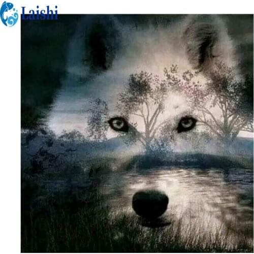 5D DIY Abstract wolf Diamond Painting Diamond embroidery Cross Stitch Rhinestone mosaic New Handicrafts Home Decor Pictures