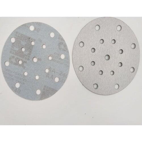 6" Abrasive Sandpaper Sanding Disc Hook Sand Paper for Sander Power Tools Accessories 17holes 100pcs 150mm