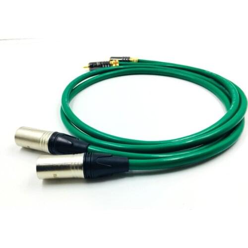 Hifi Audio Cable 2 RCA Male to 2 XLR Male Plug Interconnect Cable HIFI RCA To XLR MALE FEMALE Audio CABLE