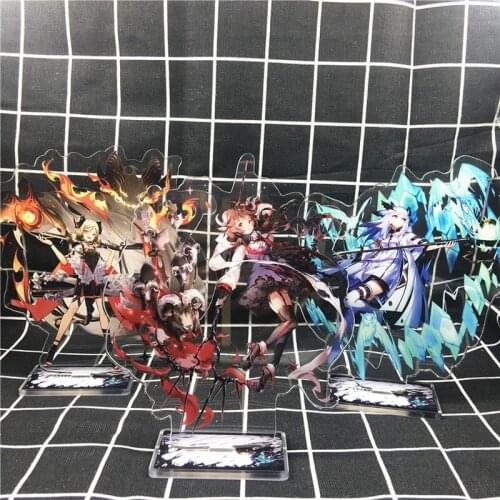 Amiya Chain for Pants Keychain Acrylic Man Key Chain Women Key Holder Couples Keyring Wedding Porte Clef Arknights EXUSIAI