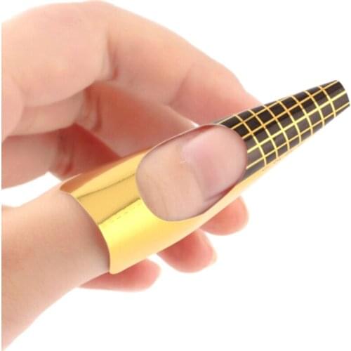 100Pcs Extension Builder Form Guide For Nail Extension Stencil Manicure Tools Nail Art Tools Nail Extension UV Gel Tips