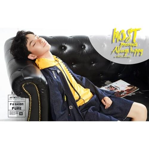 Hezi Big Boy Photography Dress Casual Wind Studio Theme Suit Mens Fashion Show Art Photo Clothes