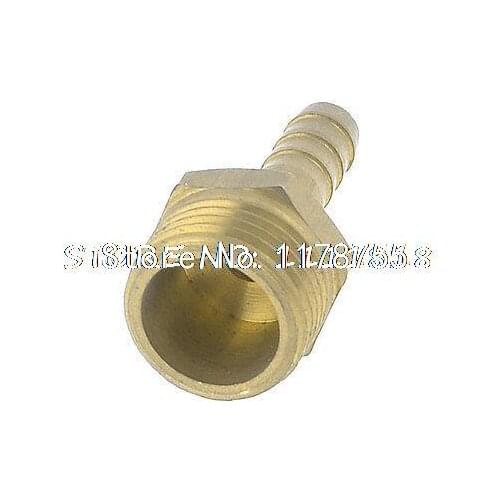 1/2"PT Male Thread 8mm Air Gas Hose Barb Coupler Adapter Connector